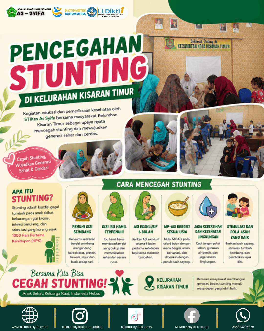 STIKes As Syifa Laksanakan Edukasi Pencegahan Stunting di Kelurahan Kisaran Timur